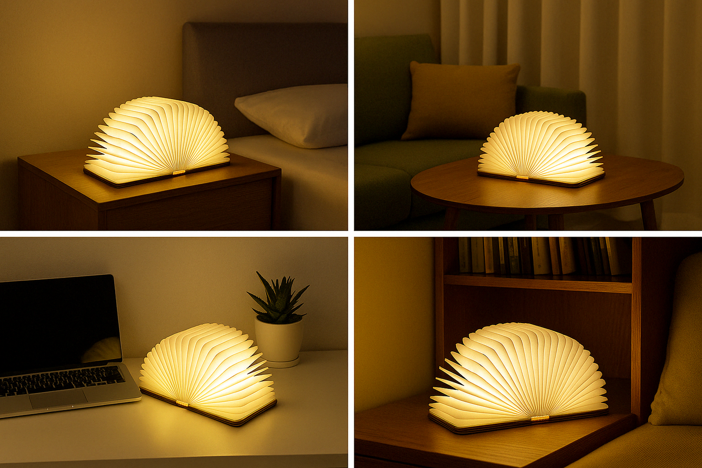 Foldable LED Flop Book Light