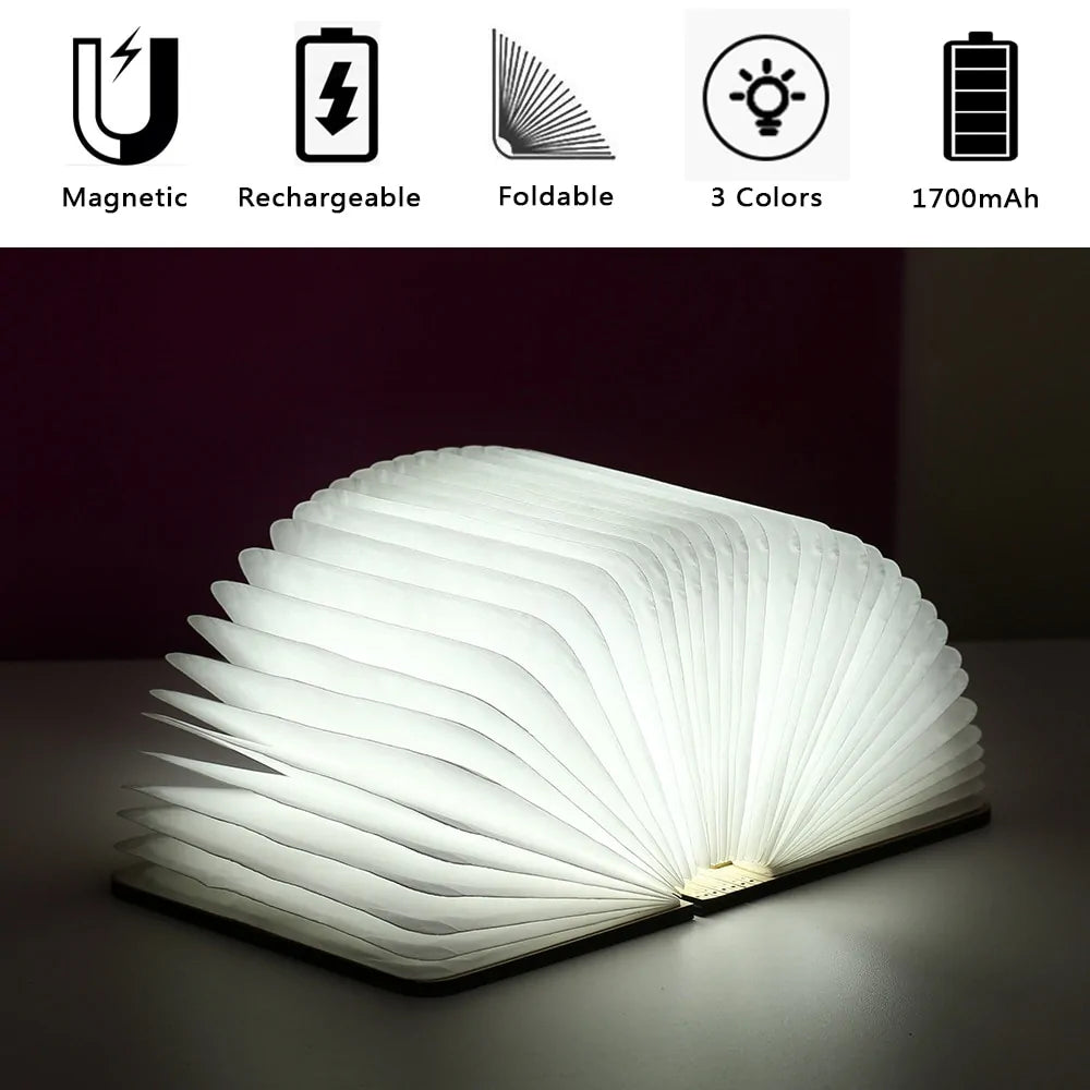 Foldable LED Flop Book Light