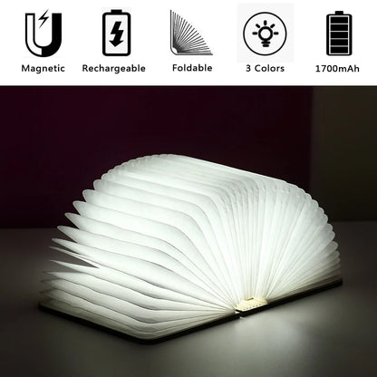 Foldable LED Flop Book Light